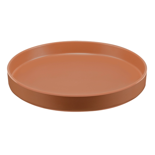 Cal-Mil 22017-12-109 Hudson 12" Dia. x 1.5"H Terracotta Melamine Plate - 6 Each