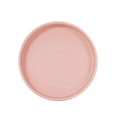 Cal-Mil 22017-6-108 Hudson 6" Dia. x 1.5"H Blush Melamine Plate - 6 Each