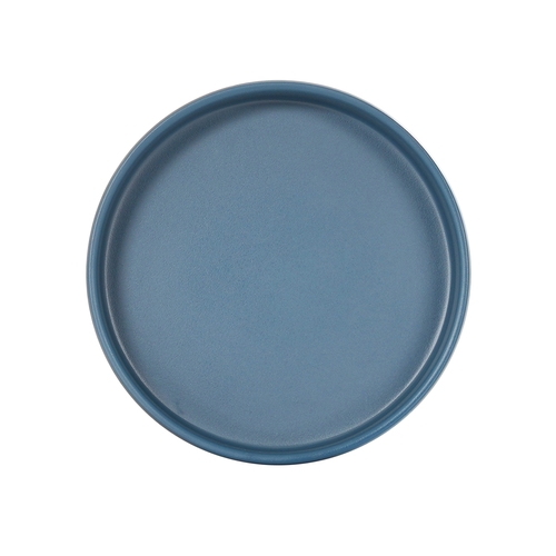 Cal-Mil 22017-6-111 Hudson 6" Dia. x 1.5"H Stone Blue Melamine Plate - 6 Each