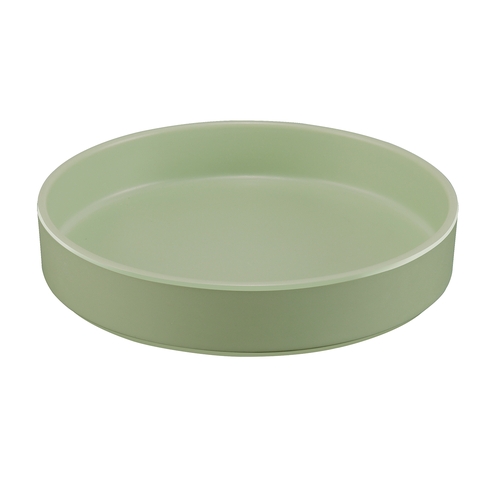 Cal-Mil 22017-8-107 Hudson 8.25" Dia. x 1.5"H Matcha Melamine Plate - 6 Each