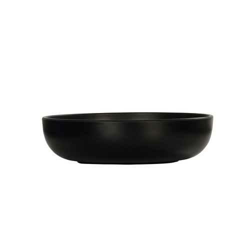 Cal-Mil 24008-8-13 Oslo 8" Dia. x 2"H Black Melamine Bowl - 6 Each