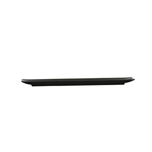 Cal-Mil 24054-134-13 Nomi 13" x 4" x 1"H Black Melamine Plate - 6 Each