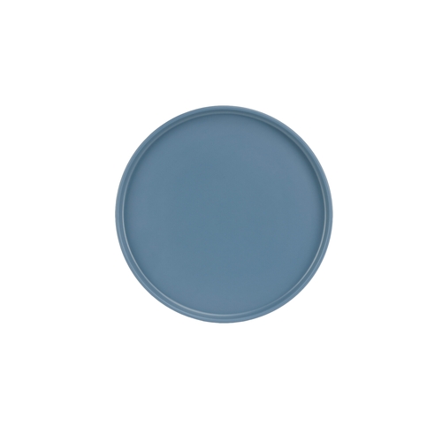 Cal-Mil 24105-8-11115 Sophie 8" Dia. Matte Stone Blue Melamine Plate - 6 Each
