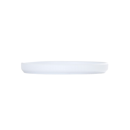 Cal-Mil 26105-6-15 Arista 6" Dia. Matte White Melamine Plate - 6 Each