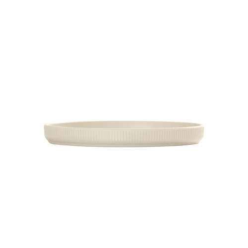 Cal-Mil 26105-8-103 Arista 8" Dia. Matte Ivory Melamine Plate - 6 Each