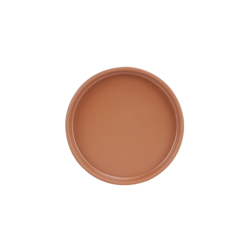 Cal-Mil 22026-6-109 Hudson 6"Dia. x 1"H Terracotta Melamine Low Rim Plate-6 Each