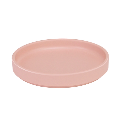 Cal-Mil 22026-8-108 Hudson 8.25" Dia. Blush Melamine Low Rim Plate - 6 Each