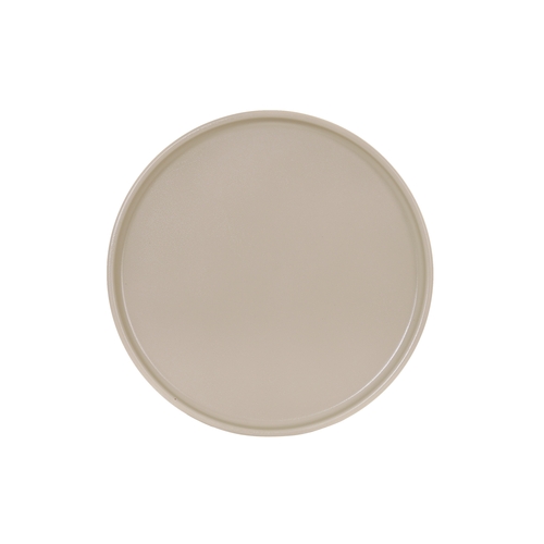 Cal-Mil 22026-8-125 Hudson 8.25" Dia. Taupe Melamine Low Rim Plate - 6 Each