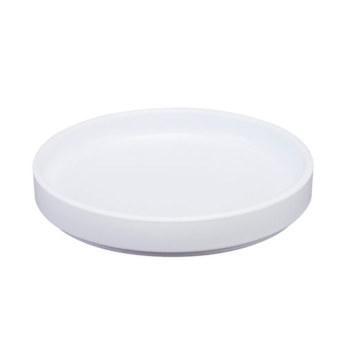 Cal-Mil 22026-8-15 Hudson 8.25" Dia. White Melamine Low Rim Plate - 6 Each