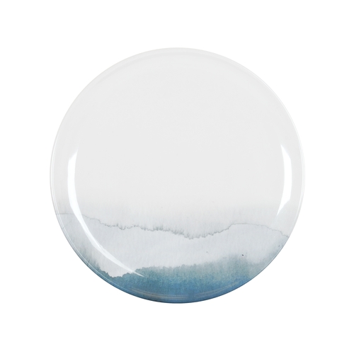 Cal-Mil 22351-10-117 Pacifica 10" Dia. Glossy Melamine Coupe Plate - 6 Each