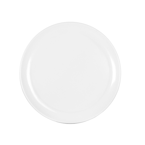 Cal-Mil 22351-7-15 Blanca 7" Dia. Glossy White Melamine Coupe Plate - 6 Each
