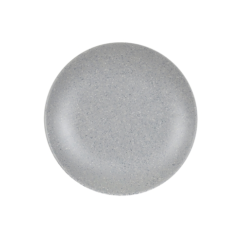 Cal-Mil 22390-7-121 Coronado 7" Dia. Matte Grey Melamine Coupe Plate - 6 Each