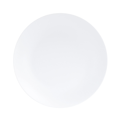 Cal-Mil 22390-7-15 Classic 7" Dia. Matte White Melamine Coupe Plate - 6 Each