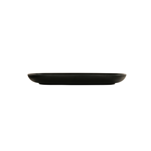 Cal-Mil 24007-10-13 Oslo 10" x 10" x 1"H Black Melamine Square Plate - 6 Each