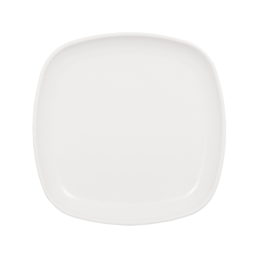 Cal-Mil 24007-10-15 Oslo 10" x 10" x 1"H White Melamine Square Plate - 6 Each