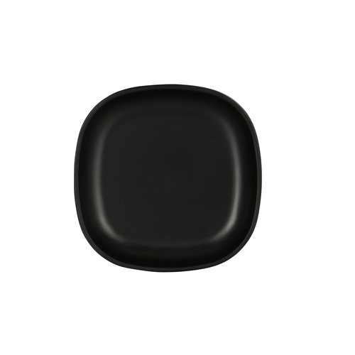 Cal-Mil 24007-6-13 Oslo 6" x 6" x 1"H Black Melamine Square Plate - 6 Each