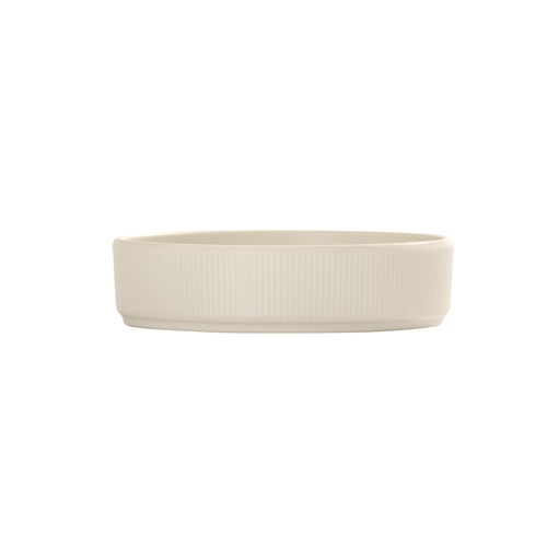 Cal-Mil 26107-6-103 Arista 6" Dia. Matte Ivory Melamine Raised Rim Plate