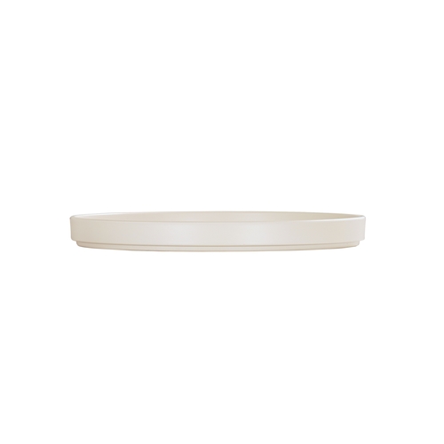 Cal-Mil 22026-10-103 Hudson 10.25" Dia. x 1"H Ivory Low Rim Plate - 6 Each