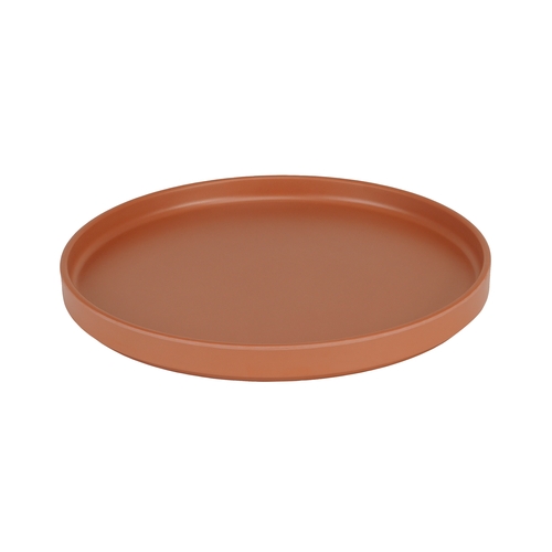 Cal-Mil 22026-10-109 Hudson 10.25" Dia. x 1"H Terracotta Low Rim Plate - 6 Each
