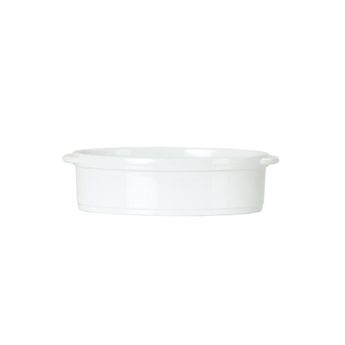 Cal-Mil 22491-85-15 8.5"x 5.25"Hand Painted White Melamine Cocotte Dish - 6 Each