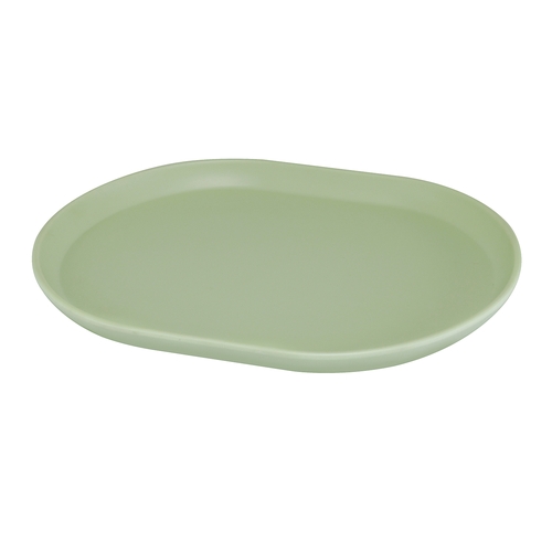 Cal-Mil 22018-107 Hudson 14" x 11.25" Matcha Melamine Platter - 6 Each