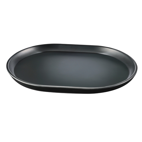 Cal-Mil 22018-13 Hudson 14" x 11.25" Black Melamine Platter - 6 Each