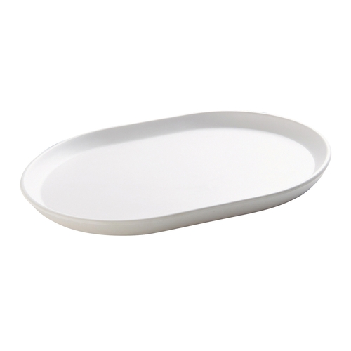 Cal-Mil 22018-15 Hudson 14" x 11.25" White Melamine Platter - 6 Each