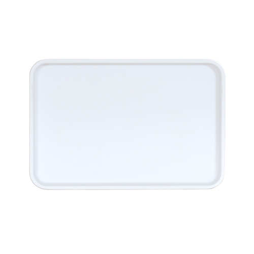 Cal-Mil 22025-96-15 Hudson 9" x 6" White Melamine Raised Rim Platter - 6 Each