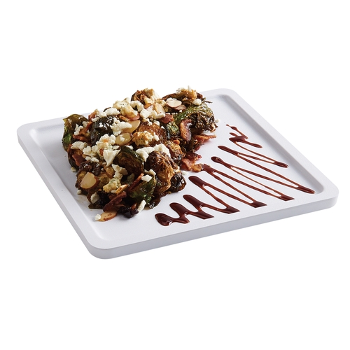 Cal-Mil 22099-15 9" x 9" White Melamine Stackable Serving Tray - 3 Each