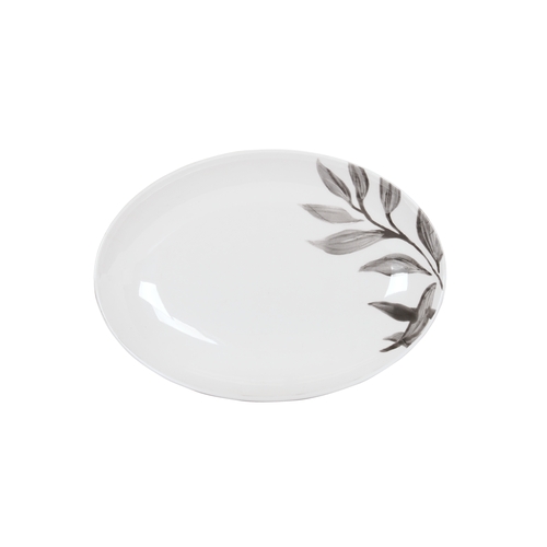 Cal-Mil 22352-11-118 Botanica 10.75" x 7.75" Glossy Melamine Coupe Platter