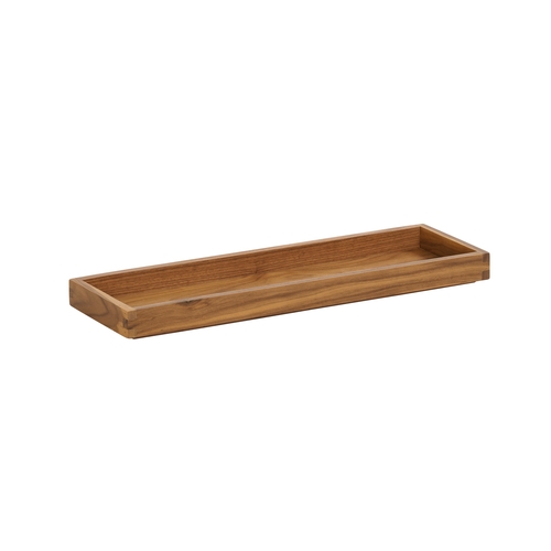 Cal-Mil 23106-2061-78 Sydney 20" x 6" x 1.5"H Walnut Serving Tray