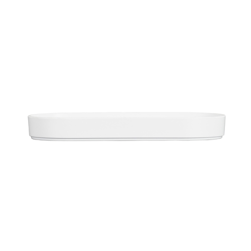 Cal-Mil 24003-136-15 Hudson 13" x 6" x 1.5"H White Melamine Platter - 3 Each