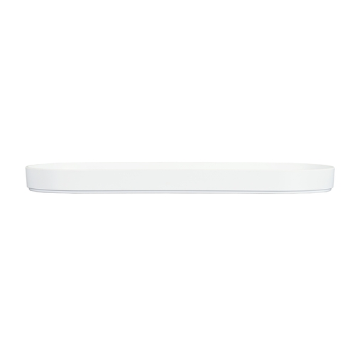 Cal-Mil 24003-208-15 Hudson 20" x 8" x 1.5"H White Melamine Platter - 3 Each