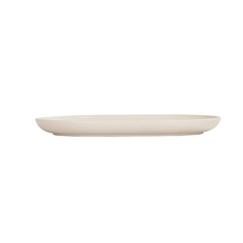 Cal-Mil 24005-117-103 Oslo 11" x 7" x 1"H Ivory Melamine Platter - 6 Each