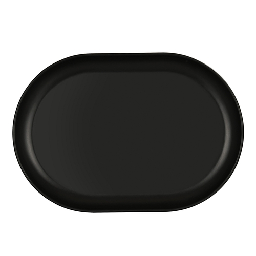 Cal-Mil 24005-117-13 Oslo 11" x 7" x 1"H Black Melamine Platter - 6 Each