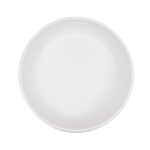 Cal-Mil 24006-8-15 Oslo 8" Dia. x 3.75"H White Melamine Platter - 6 Each