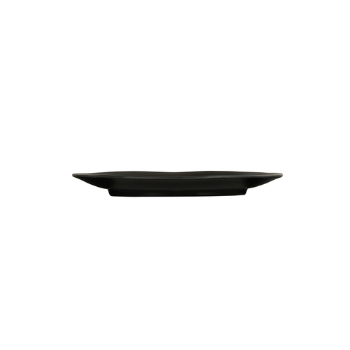 Cal-Mil 24058-1411-13 14"x 11" x 1.5"H Black Melamine Hand Thrown Platter - 6 Each