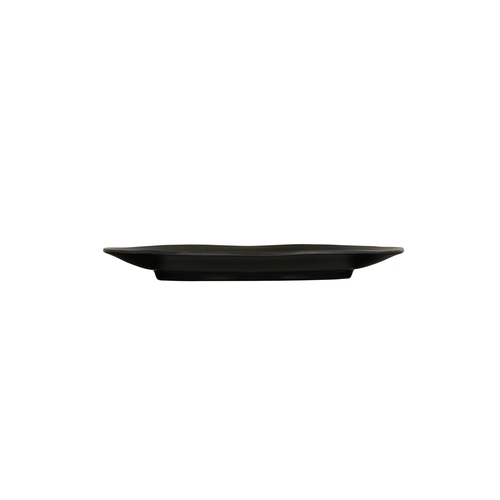 Cal-Mil 24058-1612-13 16"x 12" x 1.5"H Black Melamine Hand Thrown Platter - 6 Each