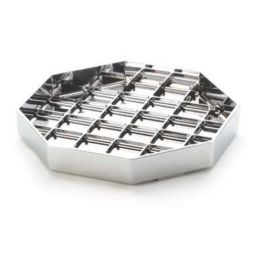 Cal-Mil 308-6-49 Classic 6" x 6" Chrome Octagon Drip Tray - 1 Dozen