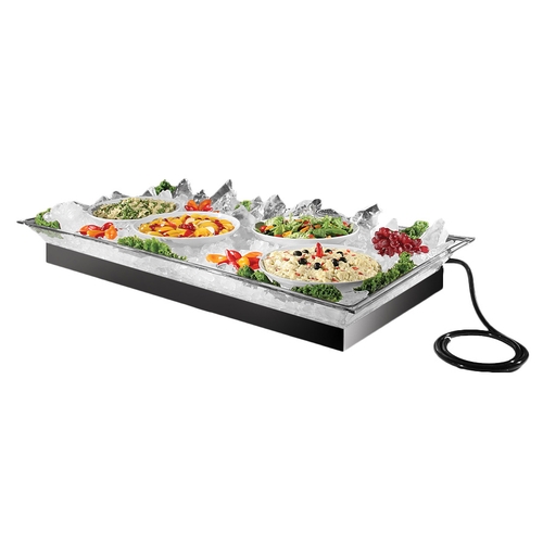 Cal-Mil 987-12 48" x 24" x 5.5"H Acrylic Ice Display Tray
