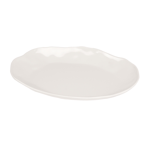 Cal-Mil 22306-912-103 Marin 12" x 9" Ivory Melamie Oval Platter - 6 Each