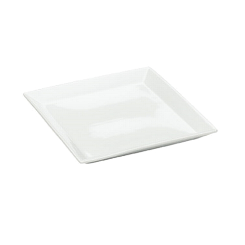Cal-Mil PP252 11.8"x 11.8" x 1.25"H Bright White Porcelain Platter- 3 Each