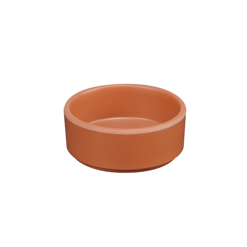 Cal-Mil 22027-109 Hudson 4" Dia. x 1.5" Terracotta Melamine Ramekin - 6 Each