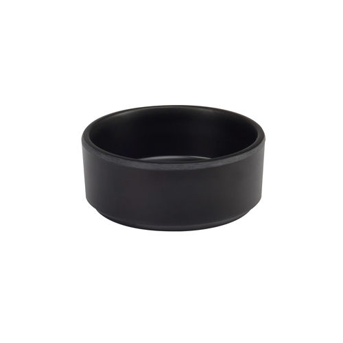 Cal-Mil 22027-13 Hudson 4" Dia. x 1.5" Black Melamine Ramekin - 6 Each