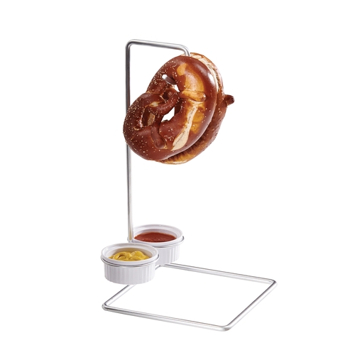 Cal-Mil 4202 6.2" x 12.2"H Silver Pretzel & Condiment Stand - 1 Doz