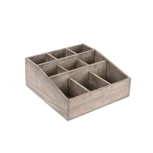 Cal-Mil 1714-110 Aspen 12" x 12" (9) Section Condiment Holder