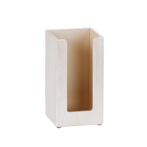 Cal-Mil 22430-113 Newport 5" x 5" x 9"H White-Washed Pine Cups/Lids Organizer