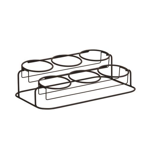 Cal-Mil 22601-32-13 Madison 19" x 11" x 5.25"H Black Condiment Organizer