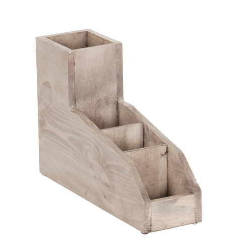 Cal-Mil 22705-110 Aspen 4" x 14" 2-Tier Tea & Condiment Display
