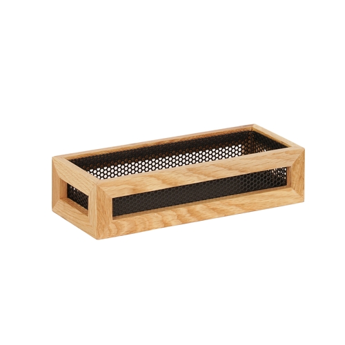 Cal-Mil 22902-3-115 Camden 12.75" x 5" x 4.5"H Black Condiment Organizer